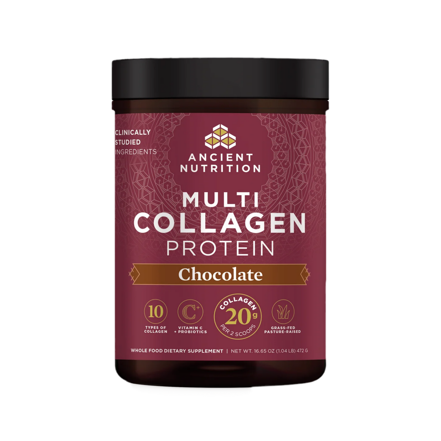 ANCIENT NUTRITION Multi Collagen Protein – Chocolate - 40 servings