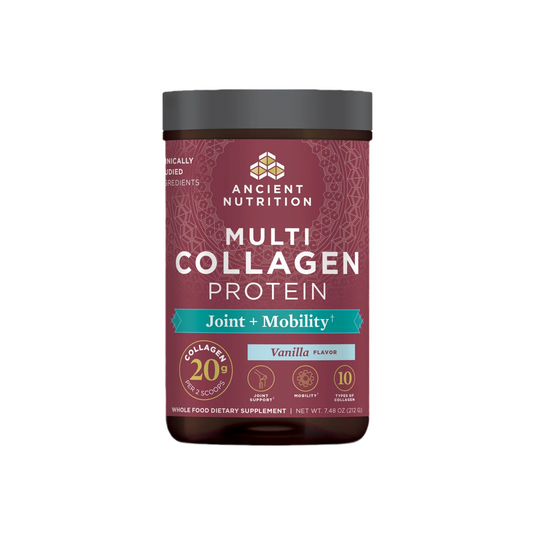 ANCIENT NUTRITION - Multi Collagen Protein - Joint + Mobility - Vanilla - 20 servings
