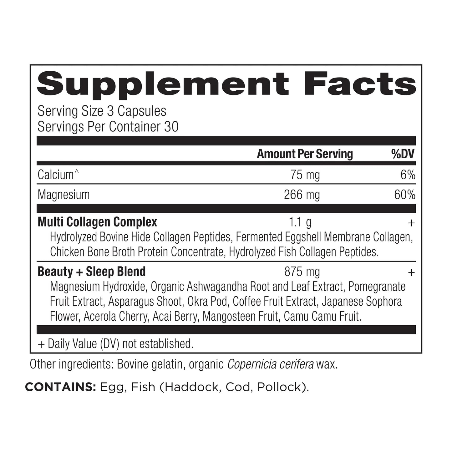 ANCIENT NUTRITION - Multi Collagen - Beauty + Sleep Support - 90 Capsules