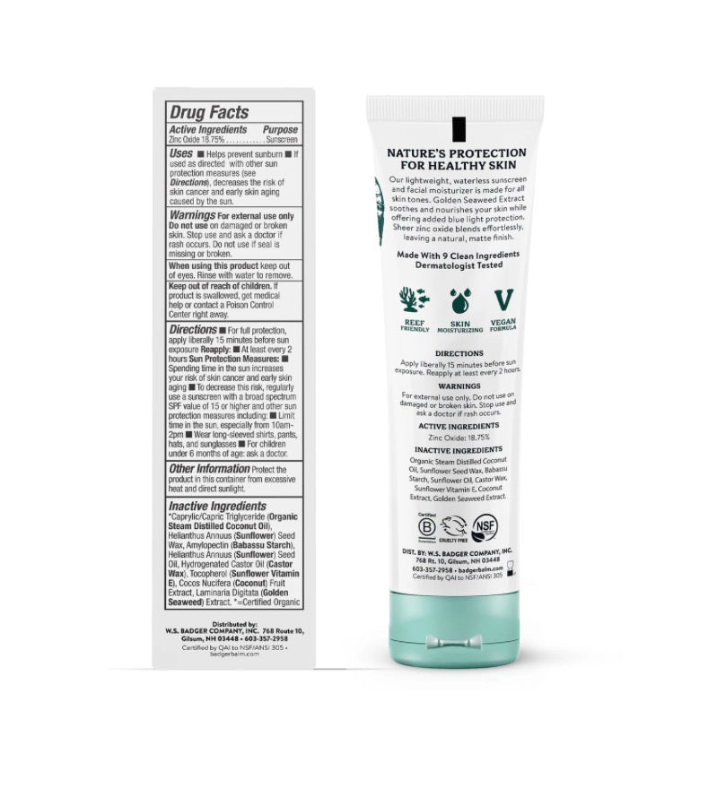 Badger - Face Mineral Sunscreen - SPF 30