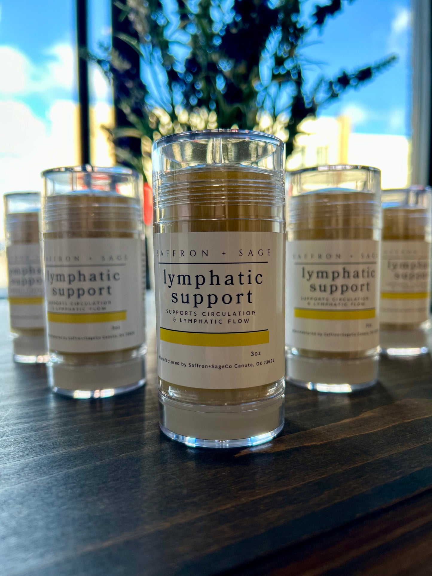 Saffron + Sage Lymphatic Support Balm Stick