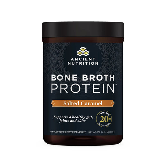 ANCIENT NUTRITION - Bone Broth Protein - Salted Caramel - 20 servings