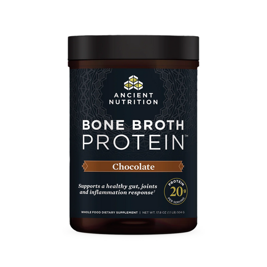 ANCIENT NUTRITION - Bone Broth Protein - Chocolate - 20 servings