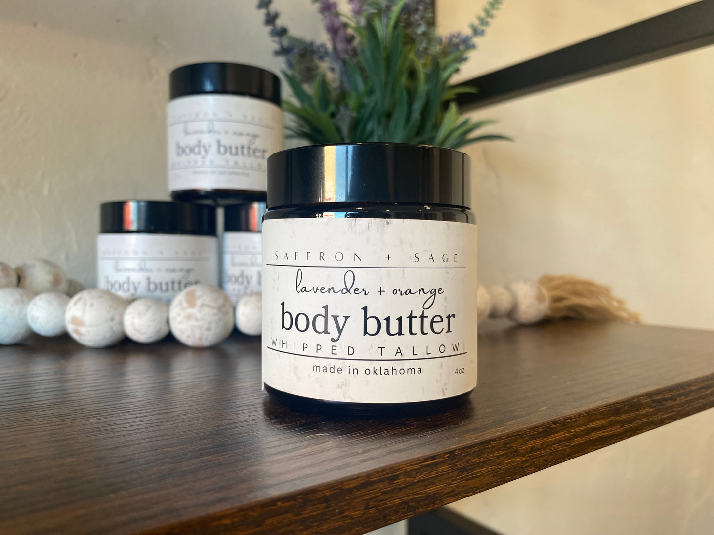 Saffron & Sage Whipped Tallow Body Butter