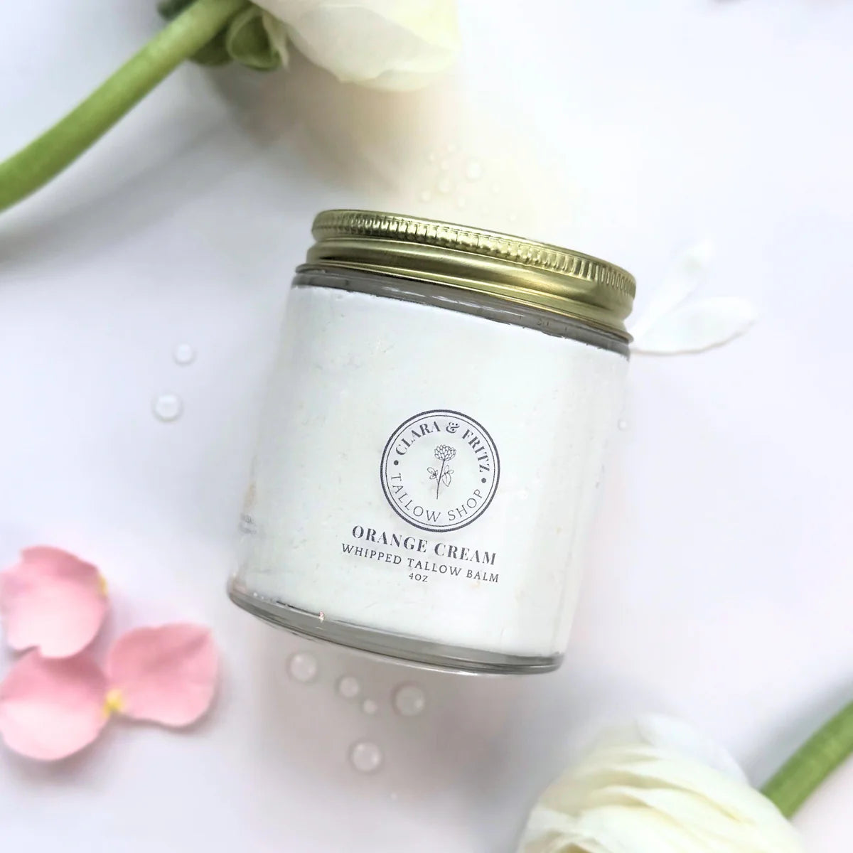 Clara & Fritz Orange Cream Whipped Tallow Balm - 2oz