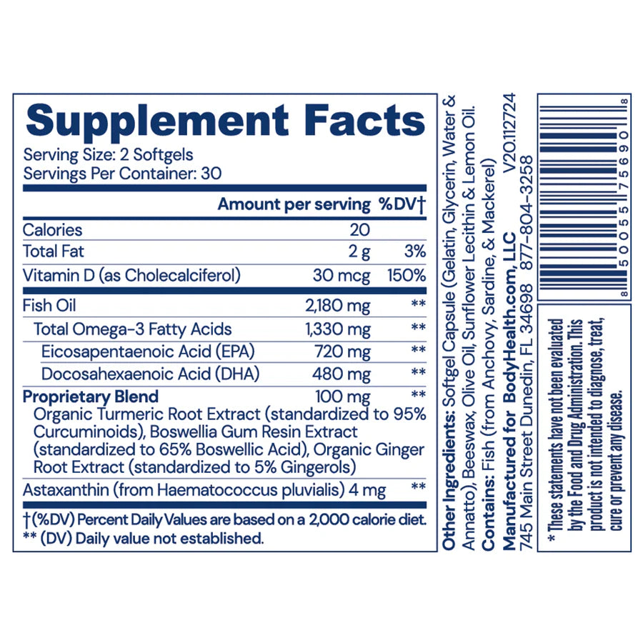 BODYHEALTH - Omega-3 Health Fish Oil