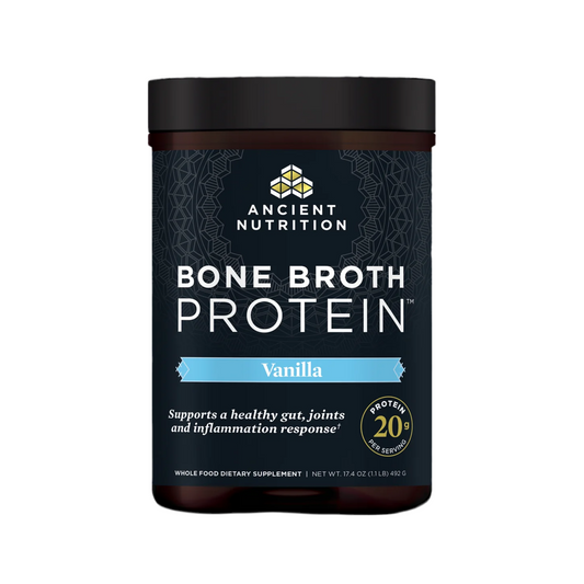 ANCIENT NUTRITION - Bone Broth Protein - Vanilla - 20 servings
