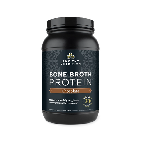 ANCIENT NUTRITION - Bone Broth Protein – Chocolate - 40 servings