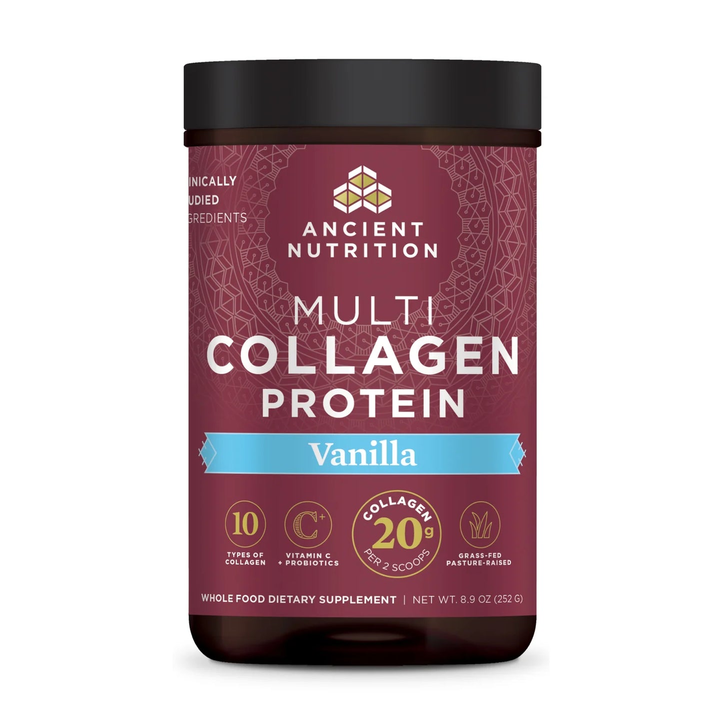 ANCIENT NUTRITION - Multi Collagen Protein - Vanilla - 24 servings