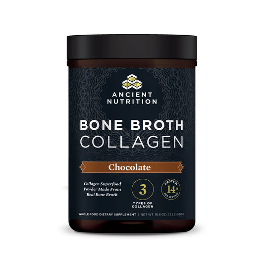 ANCIENT NUTRITION - Bone Broth Collagen - Chocolate - 30 servings