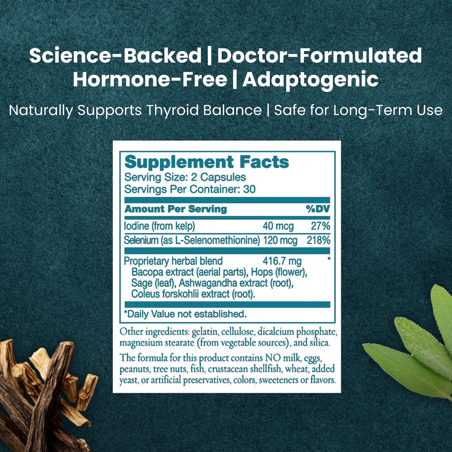 ANCIENT NUTRITION- Thyroid Supplement - 60ct