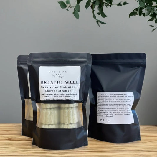 Saffron + Sage - Eucalyptus & Menthol Shower Steamers