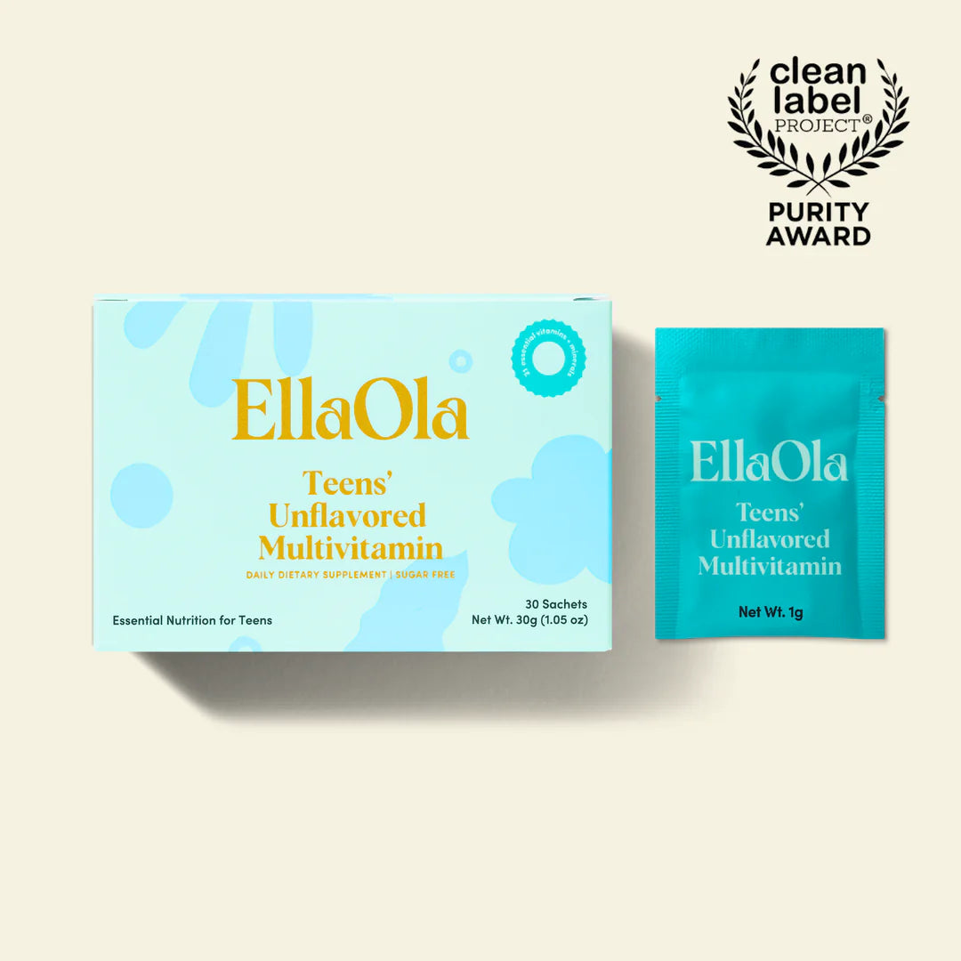 EllaOla - Teens Unflavored Multivitamin - Ages 13-18