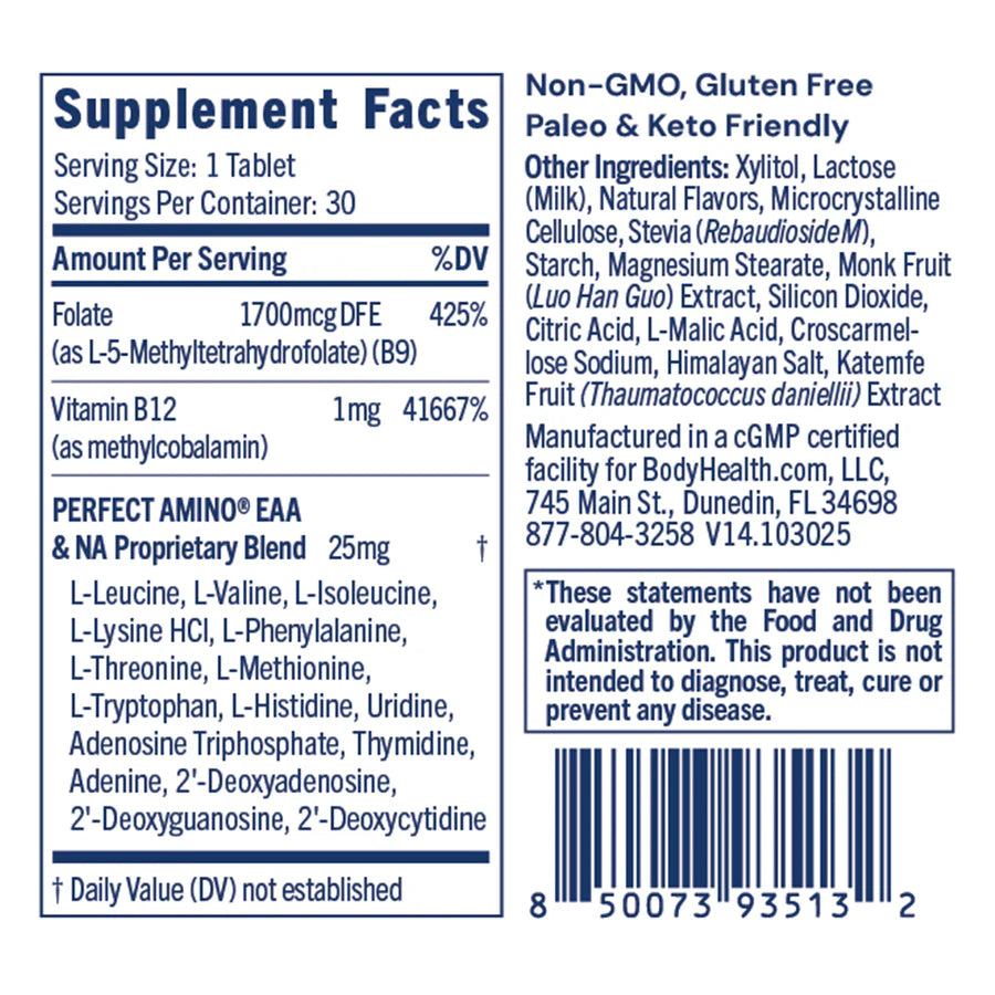 BodyHealth - Methyl B12 & Methyl Folate