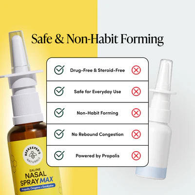 Beekeeper’s Naturals - Saline Nasal Spray Max