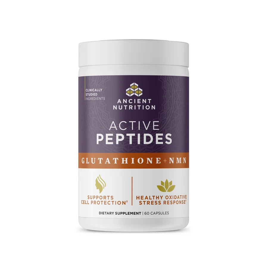 Ancient Nutrition - Active Peptides - Gluathione + NMN