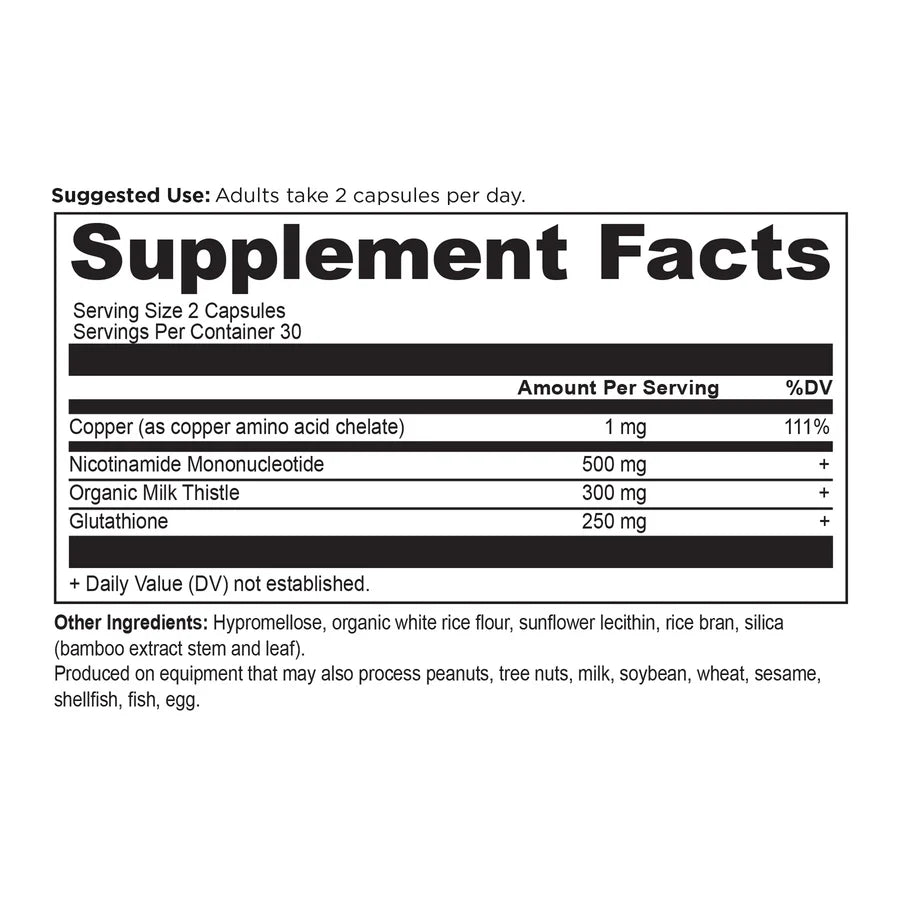 Ancient Nutrition - Active Peptides - Gluathione + NMN