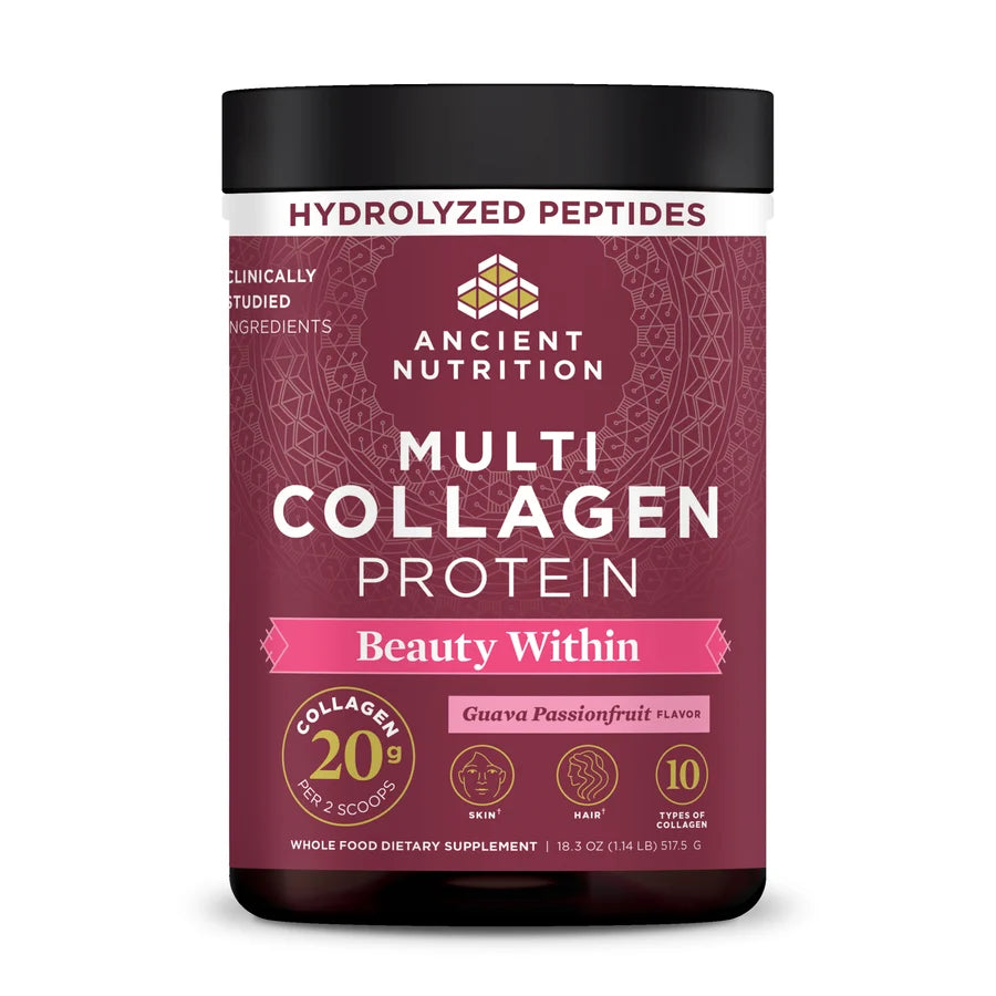 Multi Collagen Protein - Beauty Within - Guava Passionfruit – 45 Serving ￼