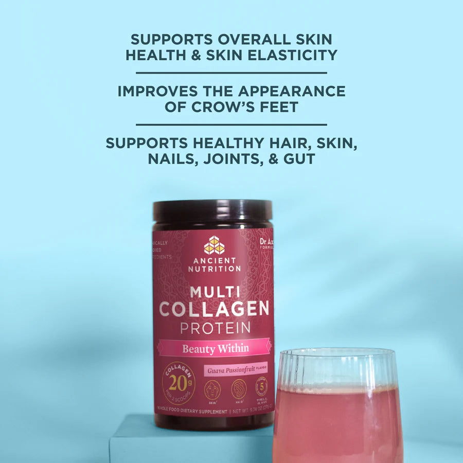 Multi Collagen Protein - Beauty Within - Guava Passionfruit – 45 Serving ￼
